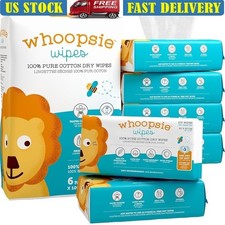 Natural Cotton Baby Wipes Sensitive Skin Travel Friendly Multi-Purpose 600 Count