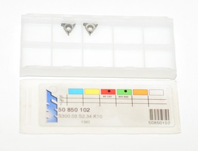 2x WNT 50 850 102 S300 K10 Zirkularfräsplatte Indexable Inserts NEU RHV41239