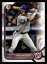 Jared McKenzie 2022 1st Bowman Draft #BD-5 Washington Nationals ROOKIE RC