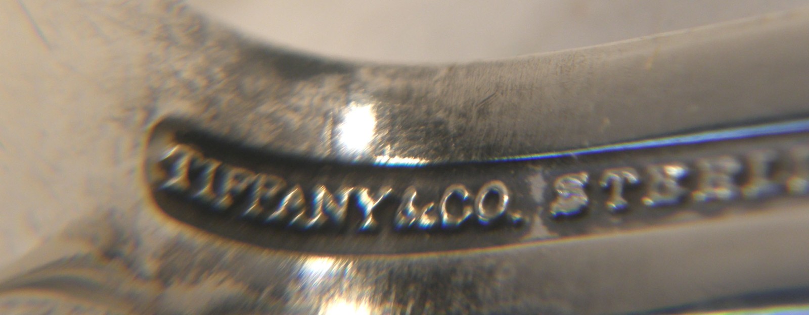 VINTAGE 1940's TIFFANY & CO STERLING SILVER CORDIS BABY FOOD PUSHER IN BOX MONO