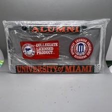 University Of Miami Alumni Licensee Plate Made In USA