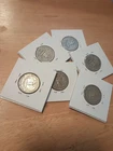 (6) 1950's Washington Quarters 90% Silver Content Circulated