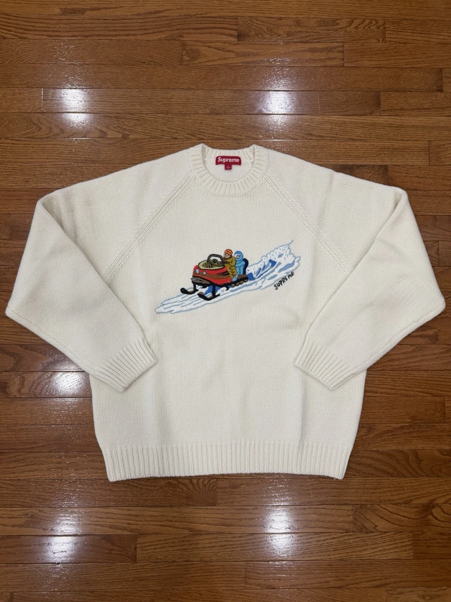 Supreme White Sweaters for Men for sale | eBay