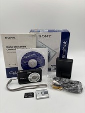 Sony Cyber-Shot DSC-W180 10.1MP Digital Camera Black w/3x Zoom Bundle