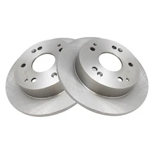 TRQ BRA75233 Disc Brake Rotors For Honda Civic 2004-2005 Rear 42510S5TE00