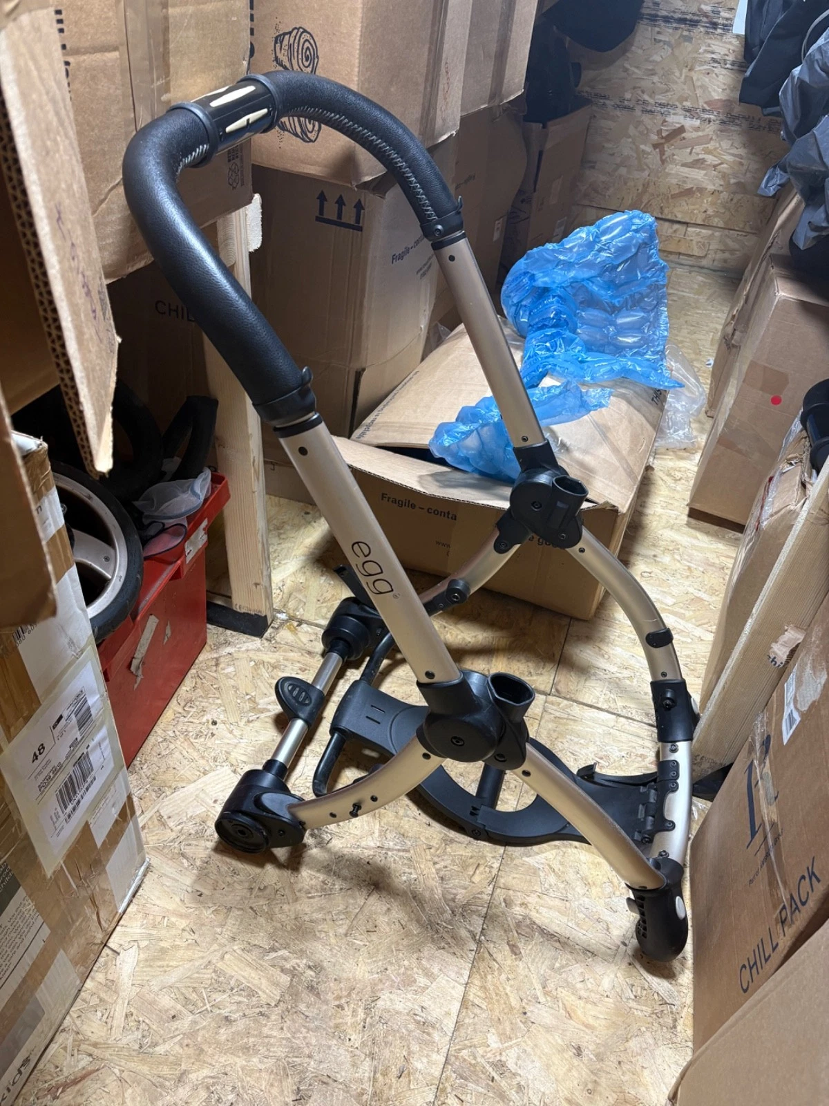 Egg Pushchair Chassis Frame Gold from the egg camo limited edition