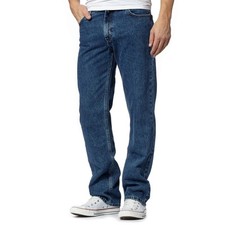 Mens Denim Jeans Straight Leg Trousers Regular Casual Work Pants UK Plus Sizes