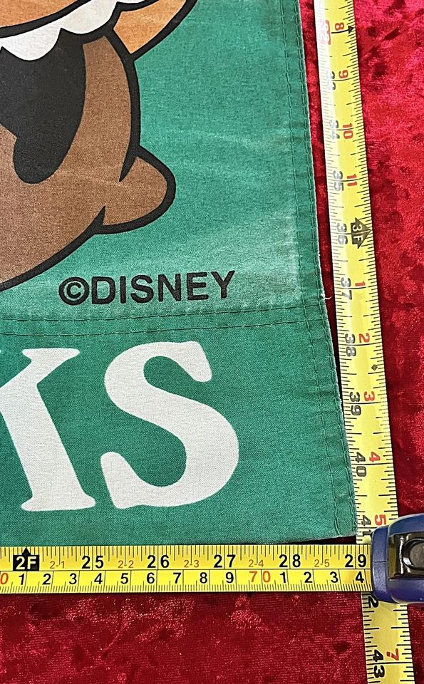 Bandera grande de porche de patio Disney 41H x 29W DAR GRACIAS Mickey & Minnie, LN Foto 2 de 2