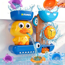 Bath Toys for Kids Ages 1-3, Water Toys for 1 2 3 Year Old Boy Gifts, Duck Batht