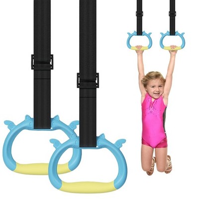 Gymnastics Rings, Children's Home Gym Equipment, Children's Adjustable Strap ...