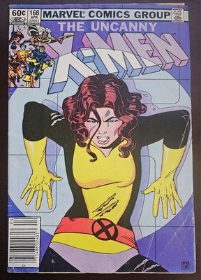 X-Men #168 (1983) VG Marvel Bronze Age Key Issue 1st Printing Kitty Pryde Storm