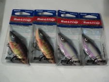 4 - BILL LEWIS RAT-L-TRAP ALL 1/2 OZ (MIXED) NIP