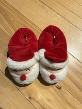 Kids Christmas Santa Clause Slippers Boys/Girls Size 10-11 New Never Worn