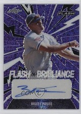 2021 Leaf Flash Flash of Brilliance Purple 59/75 Brady House #FB-BH1 Auto 2d9