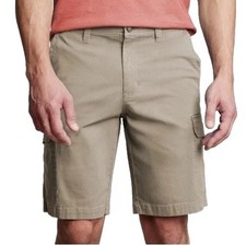 NWT Copper Oak Men's 36 Tan Ripstop Cargo Shorts Stretch Fabric