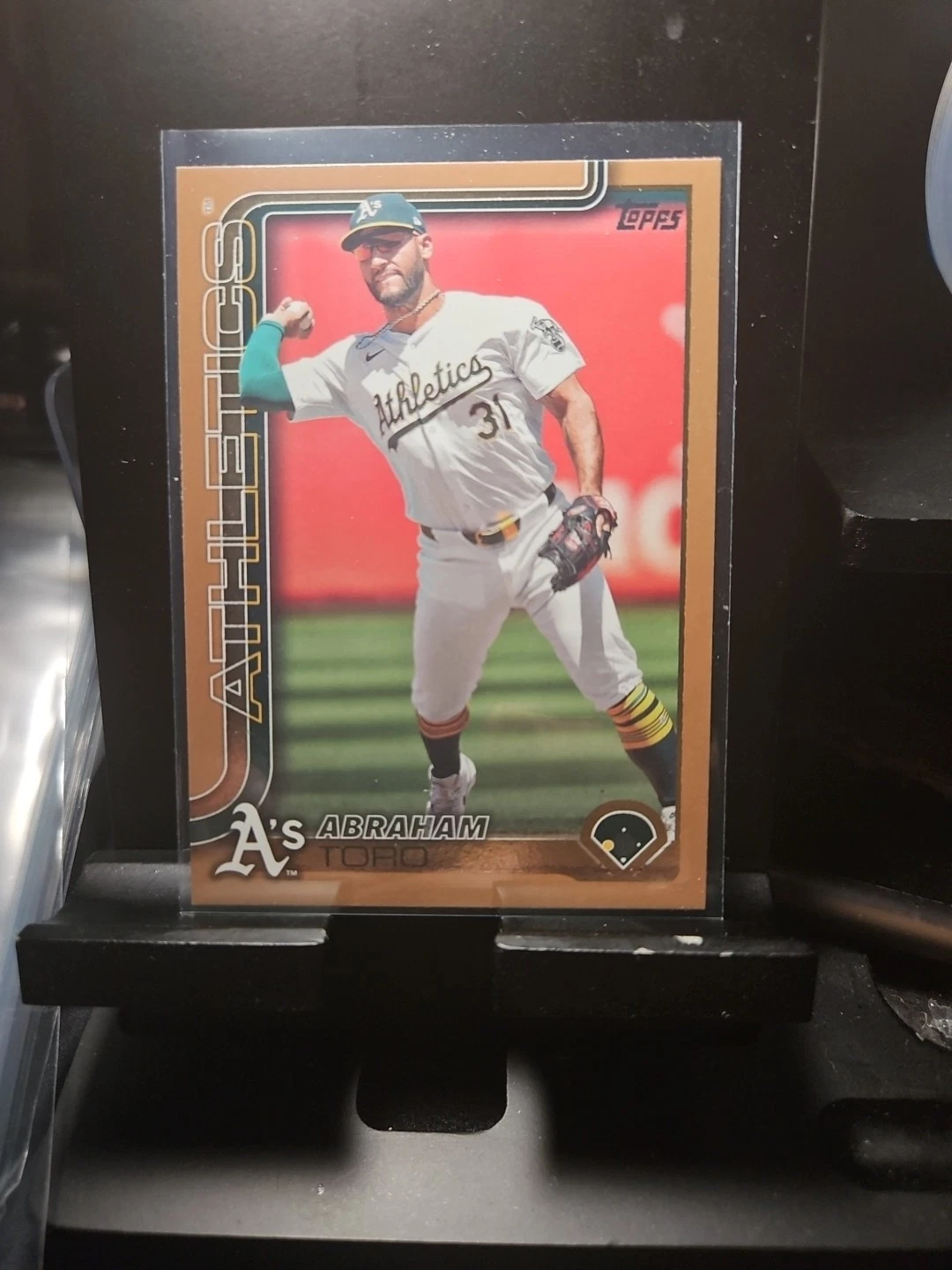 2025 Topps Series 1 ABRAHAM TORO Gold /2025 Oakland A's