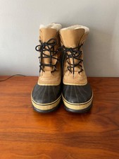 Sorel Men's Size 14 Caribou II Waterproof Nubuck Tan Winter Boots NM1000-281