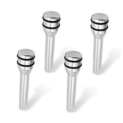  4 PCS Car Door Lock Knobs, Aluminum Alloy Scratch-Resistant Door Lock Silver