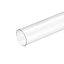 Plastic Pipe Rigid Round Tube Clear 1" ID 28mm OD 245mm High Impact