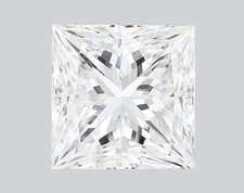 Lab Grown 3.00 Ct PRINCESS Cut IGI Certified CVD Diamond D Color VS1 Clarity