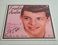 Frankie Avalon Autographed Because I Love You The Hits & More 1957-62 Vinyl LP