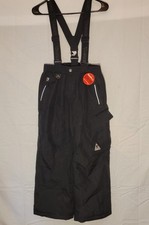 New Gerry Youth Snow Pants in Black with Suspenders Water Wind Resistant