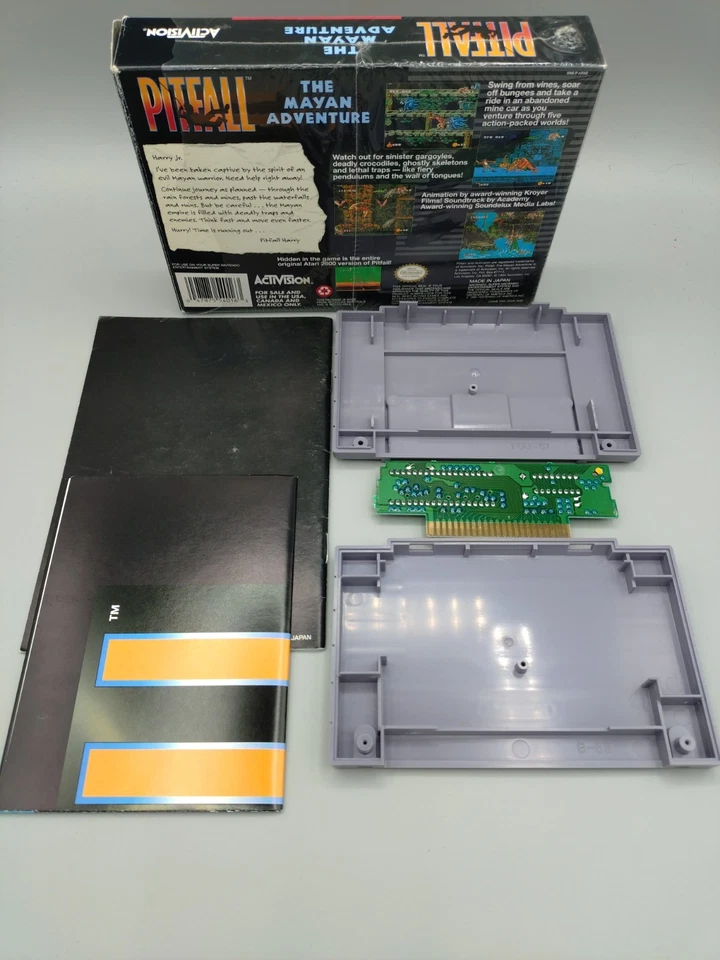 Pitfall: The Mayan Adventure, Super Nintendo SNES, CIB, With Poster Very Good - Image 2 of 2