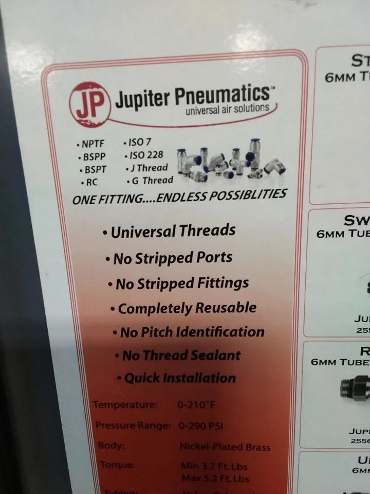 Jupiter Pneumatics Universal Kit 35 Pieces 2555706869JP ETC. A105 - Image 2 of 4