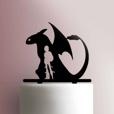 Drachenzähmen leicht gemacht? Ohnezahn und Schluckauf - Acryl Cake Topper