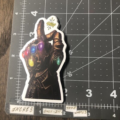 Thanos Hand Adult Humor Sticker For Skateboard Phone Guitar Ect Mat125
