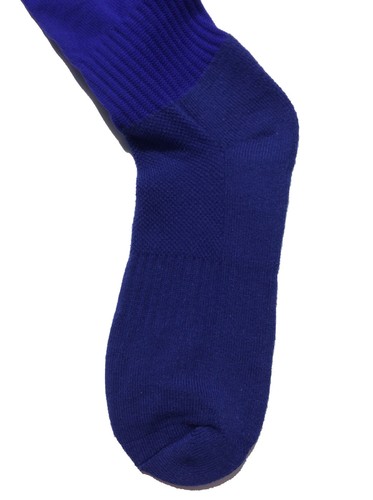 Classic Youth/Kids Soccer Sock, Solid Color Blue, Shoe Size (2-5) ( E76-FD) - Picture 2 of 4