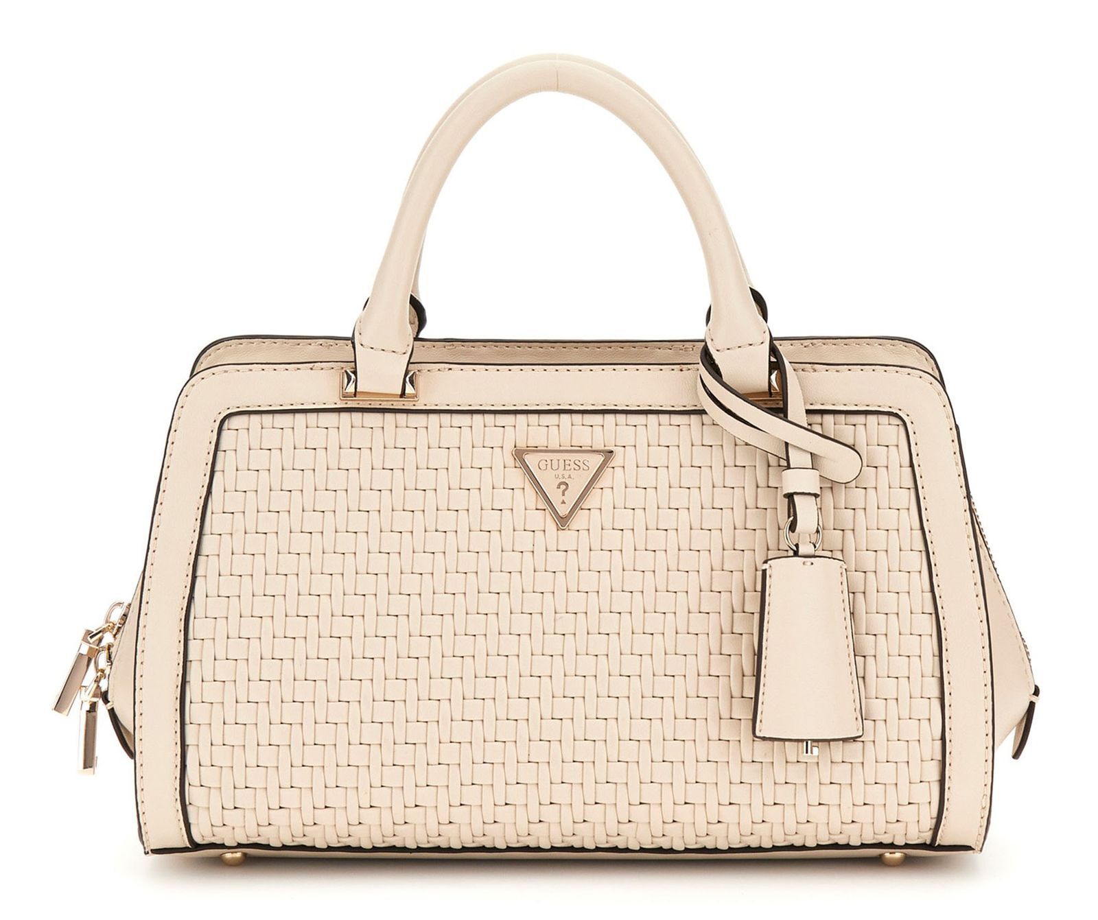 GUESS handbag Murielle Girlfriend Satchel Bone