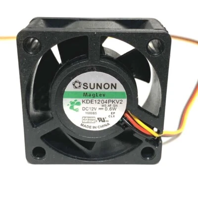 SUNON KDE1204PKV2 DC 12V 0.6W 4020 Maglev 3 Wire Silent Cooling Fan 40x40x20mm