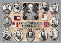 Confederate Generals, Robert E. Lee, Jackson, etc. - Military Civil War Postcard