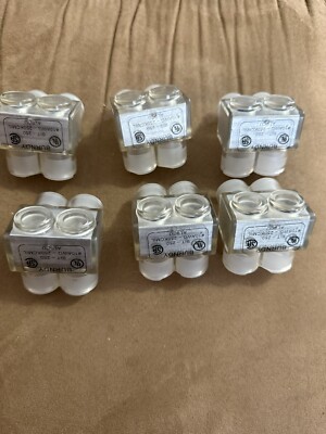 (6 Pack)Burndy BIT250 2Port Unitap Insulated Multi Tap Connector 10AWG -250kcmil