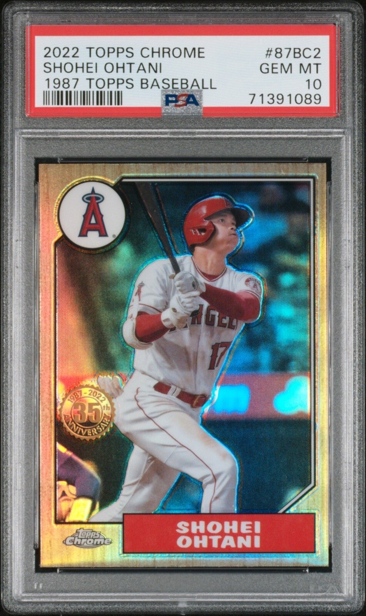 大谷翔平　topps chrome SHOHEI 2022 PSA10 Shohei Ohtani 2022 Topps Chrome L/E Green 51/99 Gem MT PSA 10 | eBay