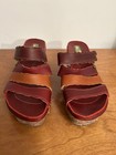 EL NATURALISTA red wedge slip on sandals Strap mules size 11 42 — photo 2
