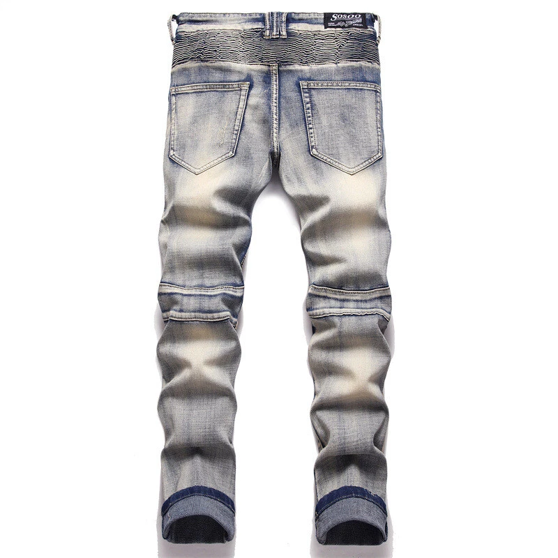Pleated hotsell skinny jeans