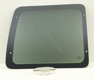 Fit 1992-2016 Ford Econoline Van Driver Side Rear Back Glass Stationary W/Sealer