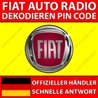 ✅FIAT RADIO DECODING PIN CODE 500 DOBLO DUCATO PANDA PUNTO SCUDO TALENTO TIPO✅