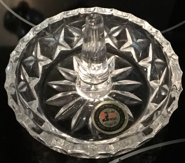 Zajecar Yugoslavia Hand Cut 24 Lead Crystal Decanter Barware A5A