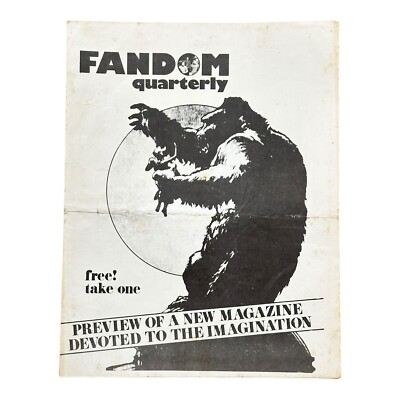 FANDOM QUARTERLY Comics SciFi Magazine Fanzine Promo Sampler Pamphlet Memphis TN