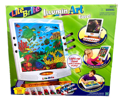 Lite Brite Illumin-Art Easel + Nickelodeon Refill SpongeBob Odd Parents