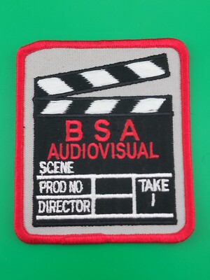 BSA Audiovisual Scene Prod No Director Take 1 Patch Scouts America