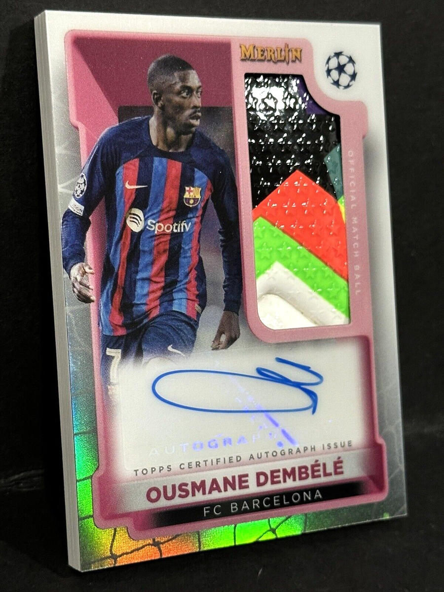 2022-23 Topps Chrome Merlin UCL Barcelona Autograph