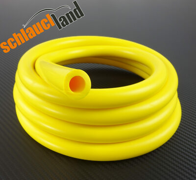 1m Unterdruckschlauch ID 4mm gelb *** Silikonschlauch Vakuumschlauch Verbinder
