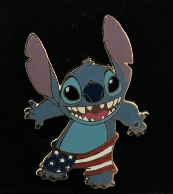 Disney 2006 Stitch Stars and Stripes Boxers Pin 46958