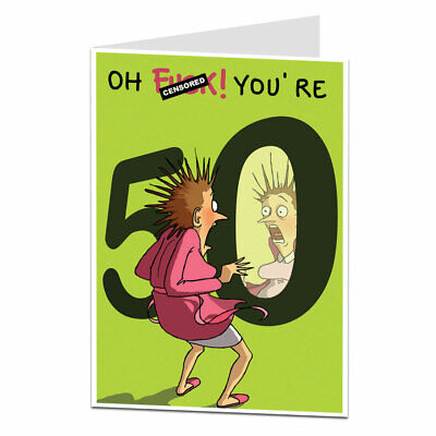 Funny 50th Birthday Card For Women Her Wife Best Friend Mum Sister | eBay