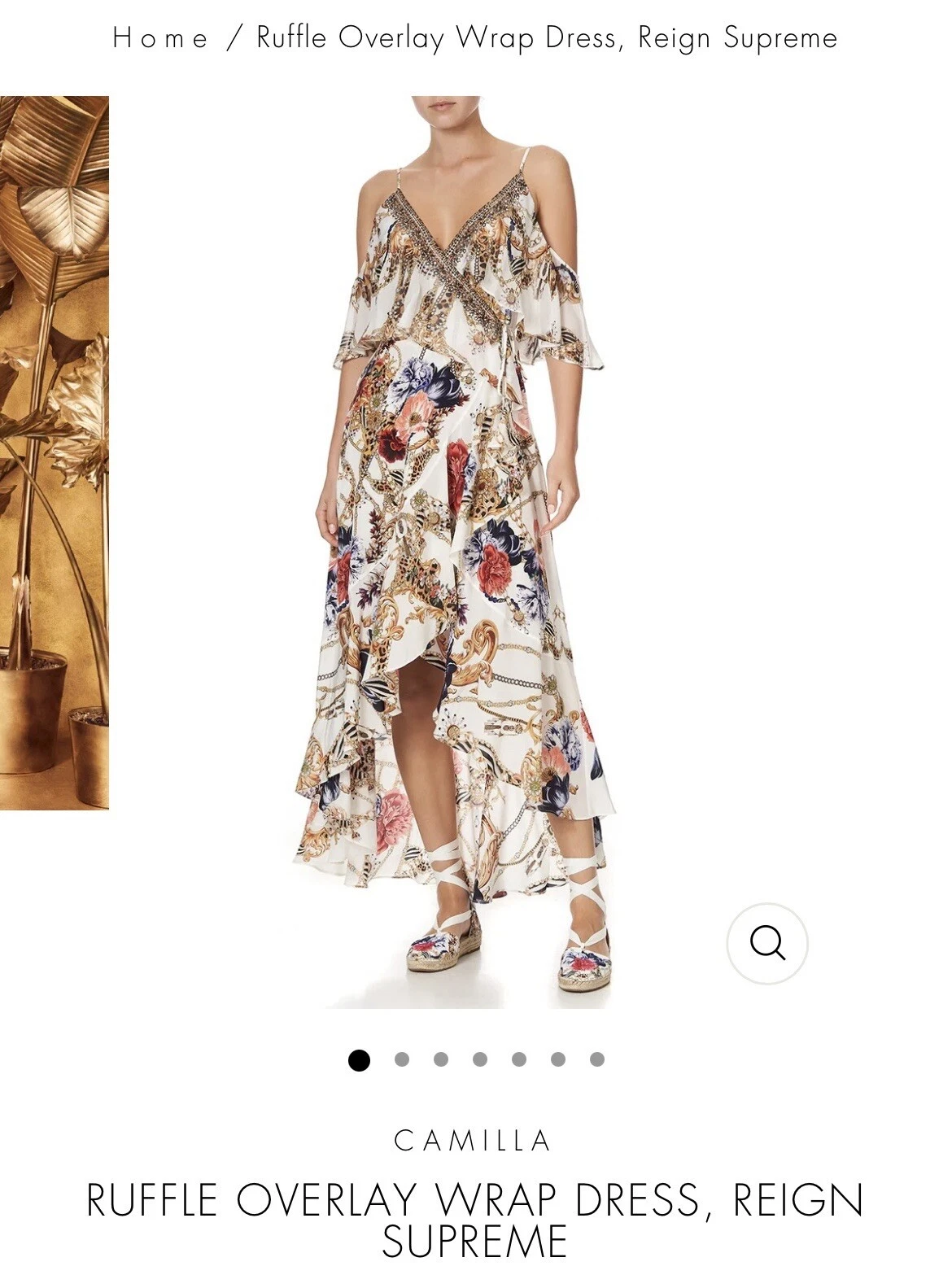 ROBE SUPERPOSÉE CAMILLA REIGN SUPREME RUBFFLE NEUVE AVEC ÉTIQUETTES TAILLE PETITE PDSF