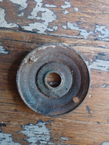 Victorian Door Knob Backplate old vintage antique reclaimed handle plate - Picture 3 of 3